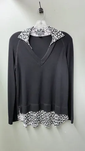 * Clearance - M, XL - Karen Kane Layered Black and White