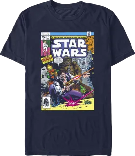 1977 Comic Book Cover Star Wars T-Shirt