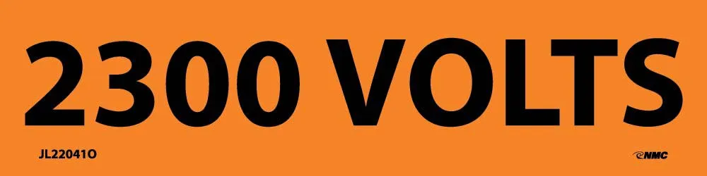 2300 Volts Electrical Marker - Pack of 25