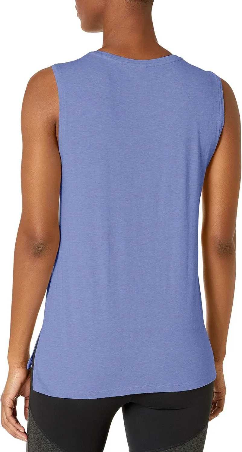 Amazon Essentials Women's Soft Cotton Relaxed-Fit Yoga Tank Top (Available in Plus Size)