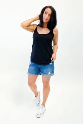 AS Colour Pillar String Singlet Black