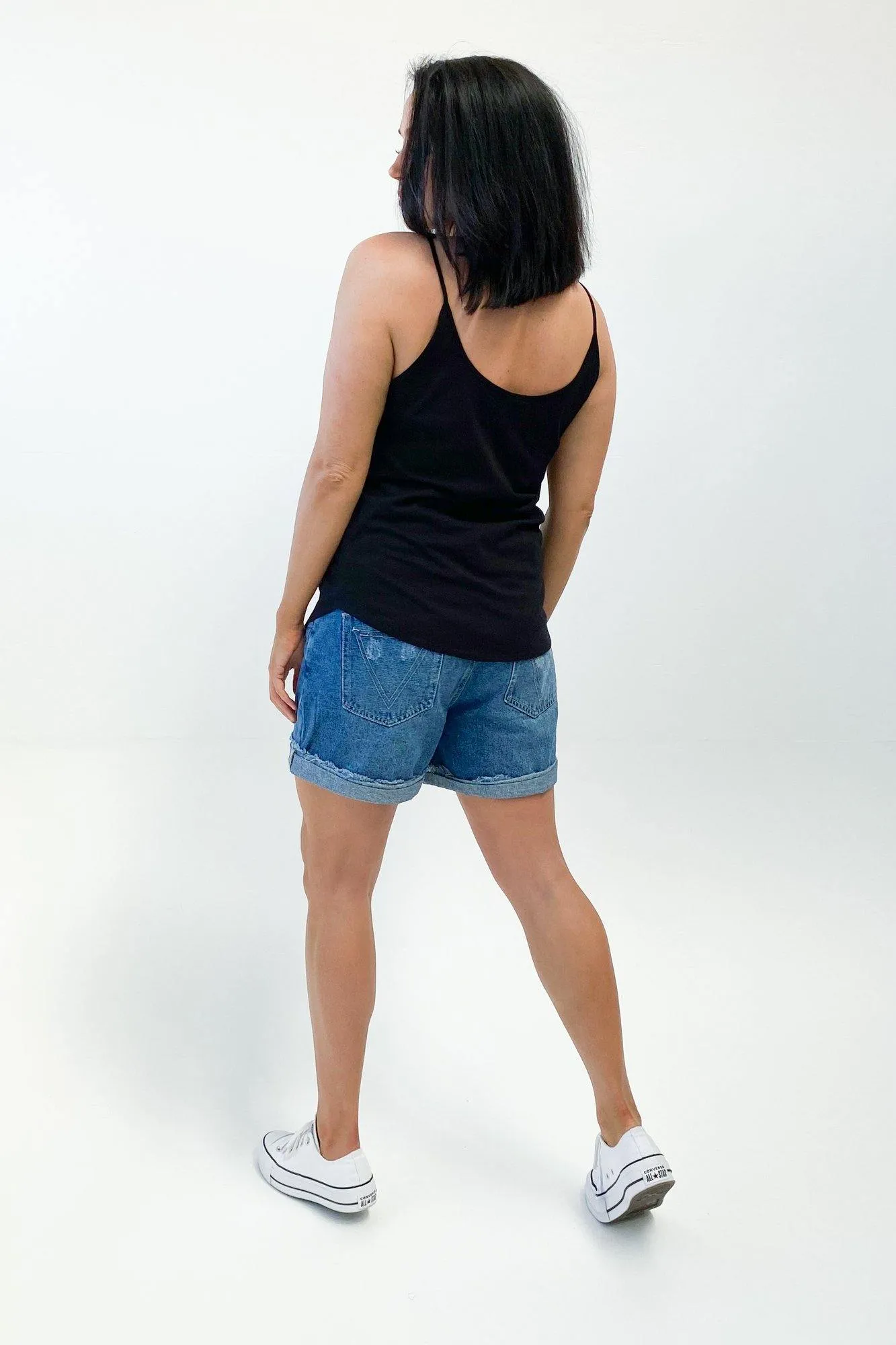 AS Colour Pillar String Singlet Black