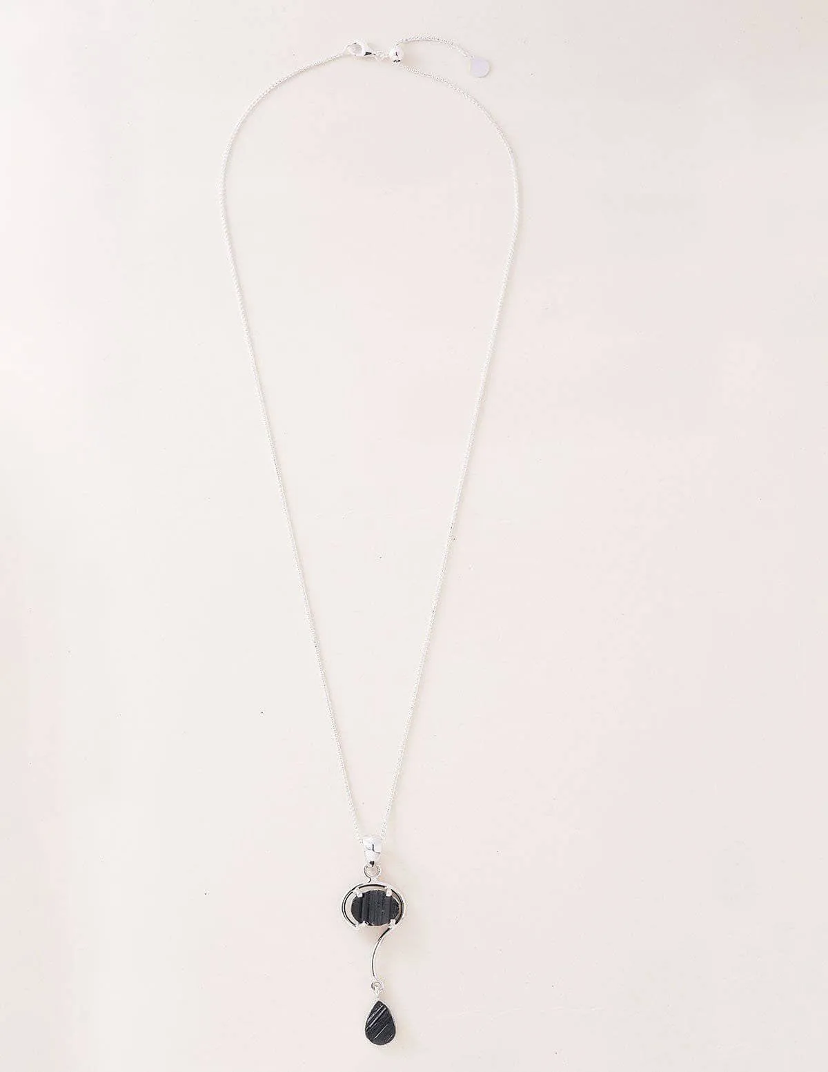 Black Tourmaline Dangle Pendant