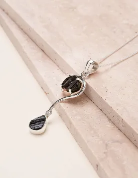 Black Tourmaline Dangle Pendant