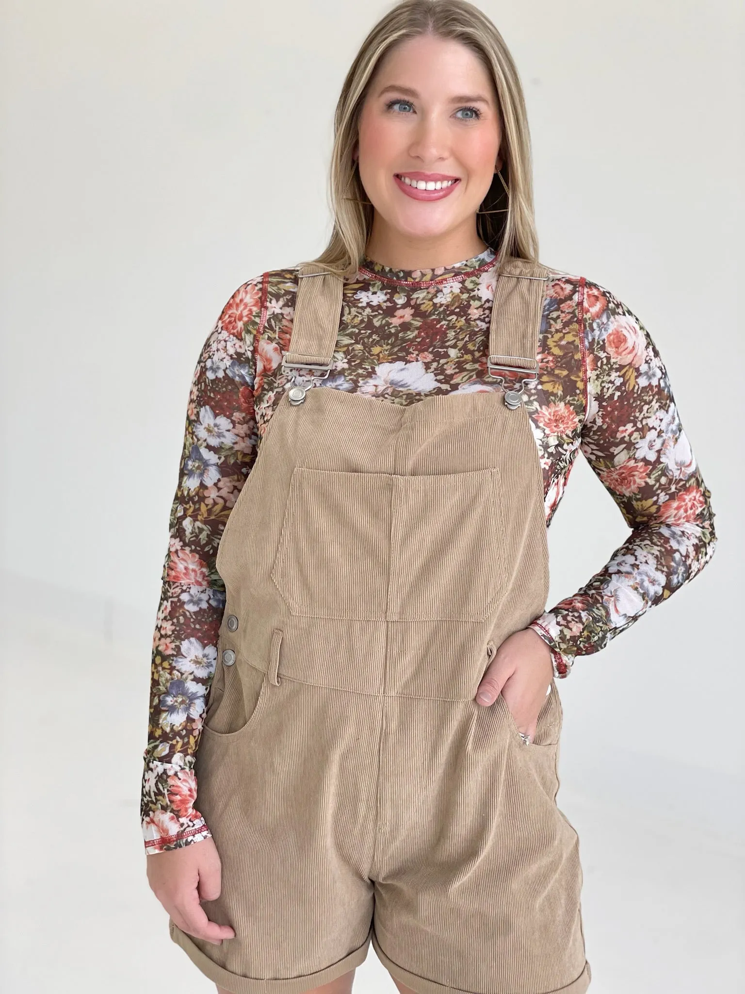 Bloom Mesh Layering Top - Brown