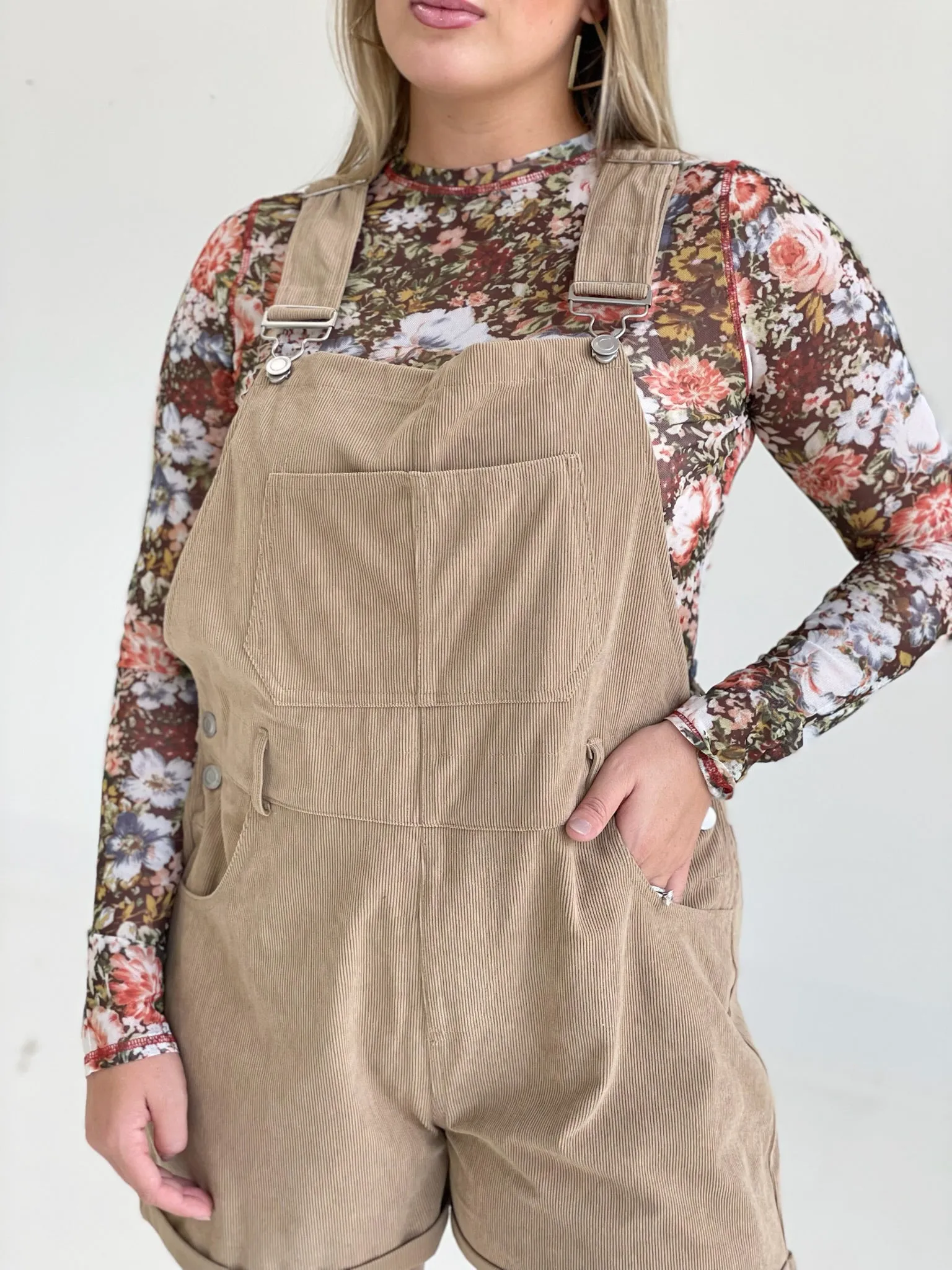 Bloom Mesh Layering Top - Brown