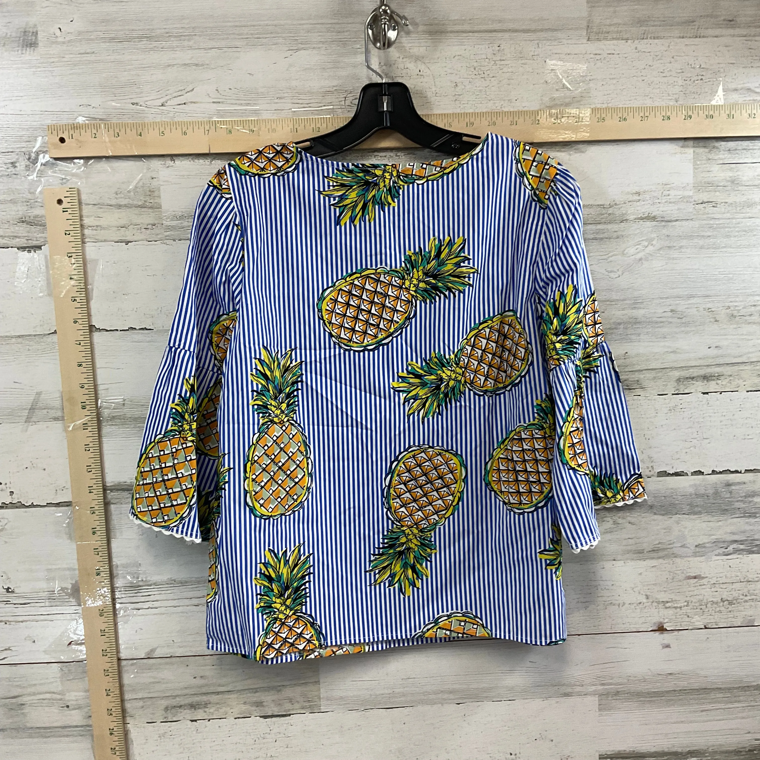 Blue Top Short Sleeve Charlie B, Size S