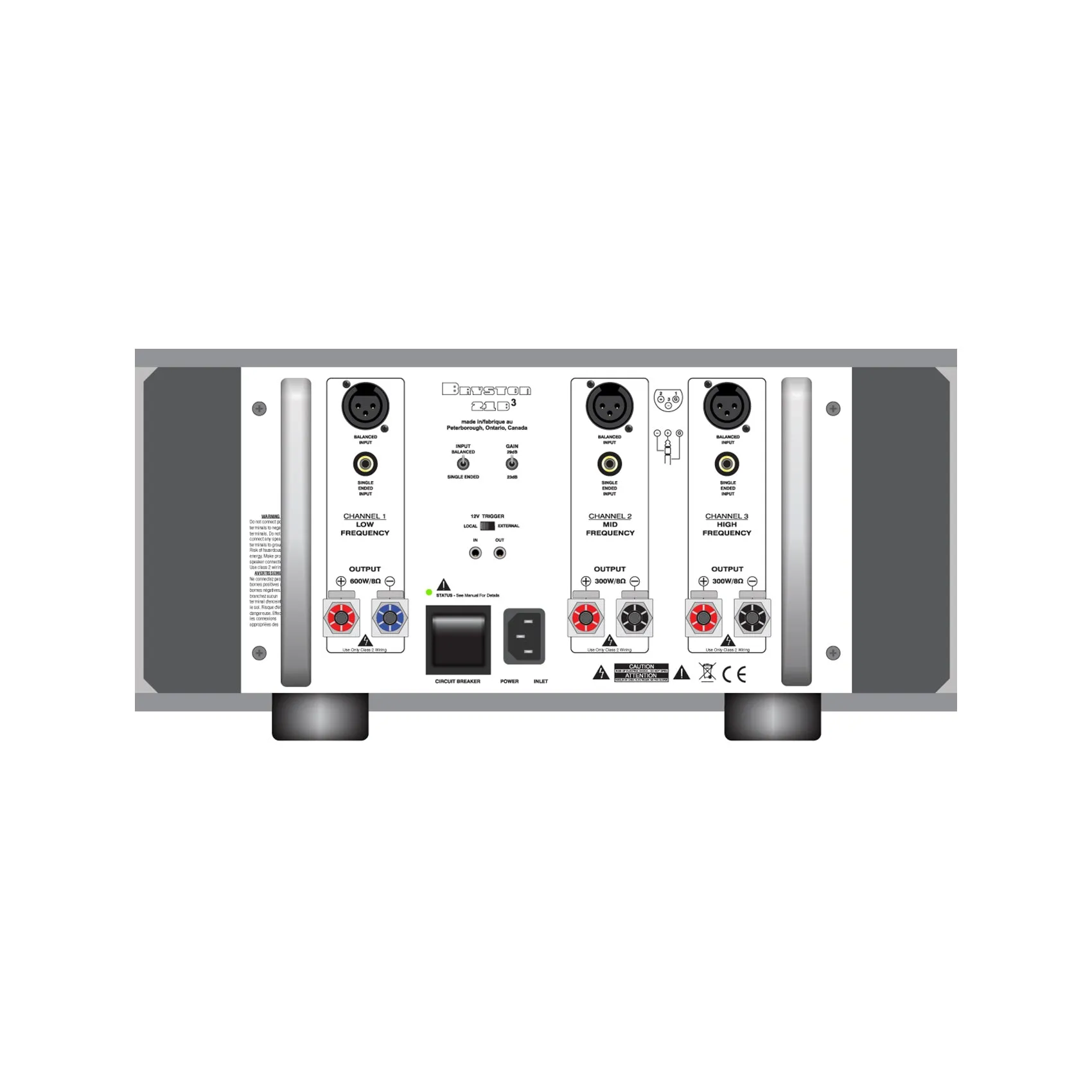 Bryston 21B³ Three-Channel Amplifier