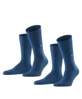 Burlington Everyday 2 Pk Socks Marine