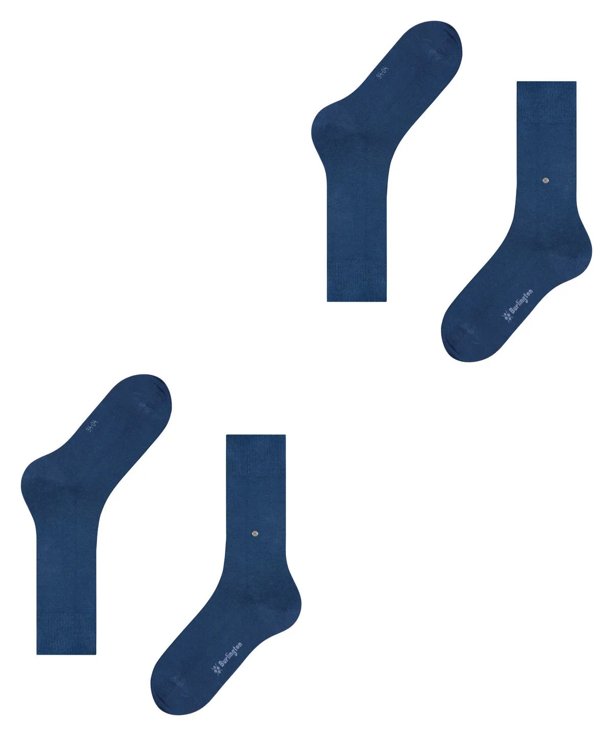 Burlington Everyday 2 Pk Socks Marine