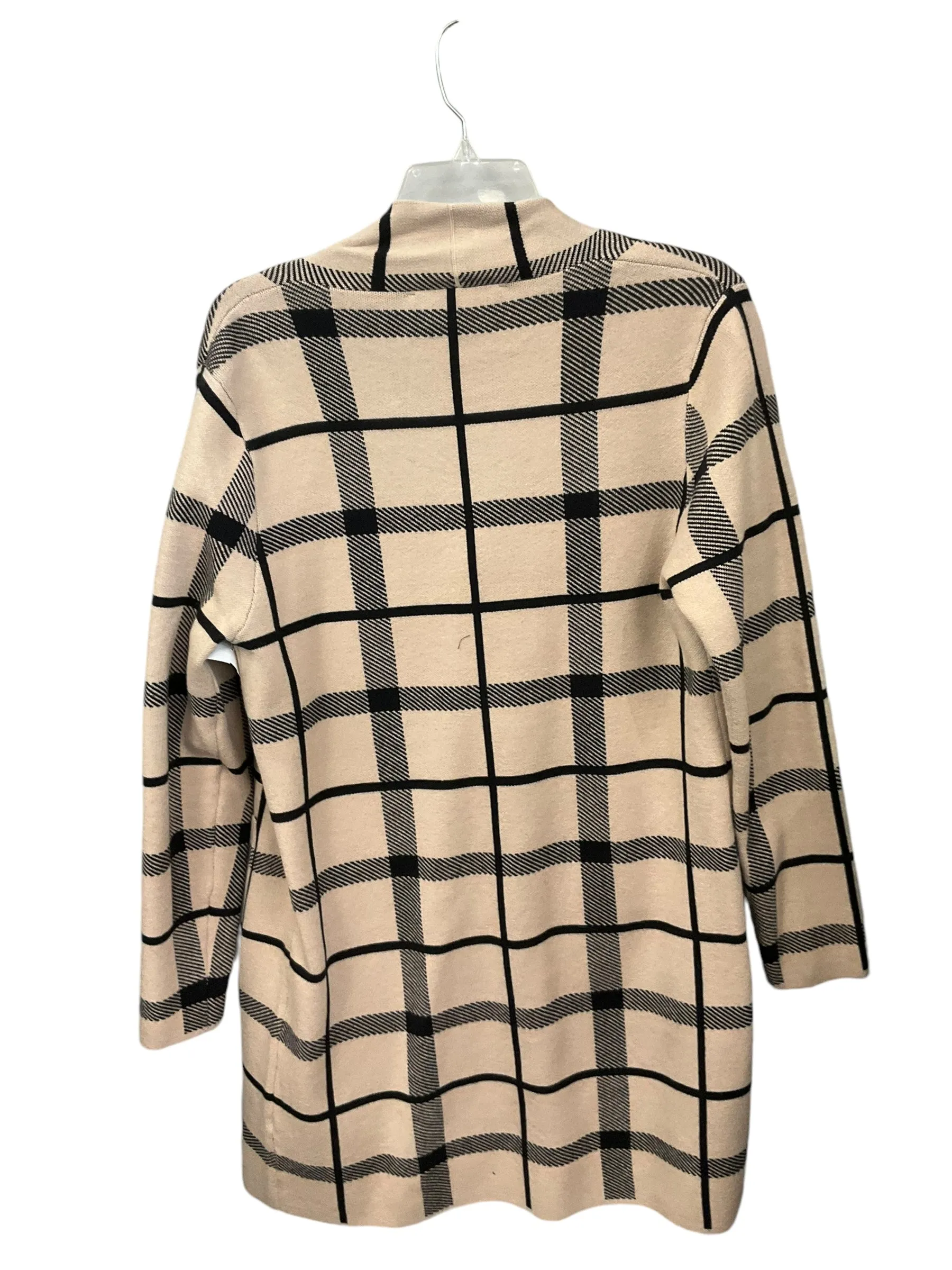 Cardigan By Max Studio In Black & Cream, Size: M