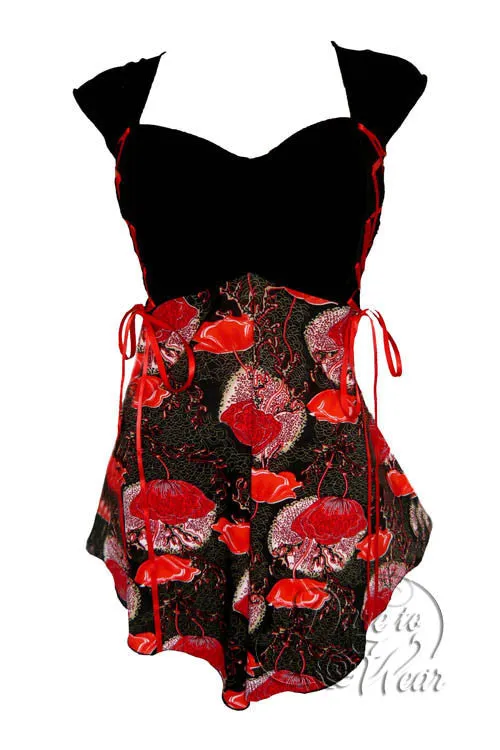Cinch Top in Crimson Poppy