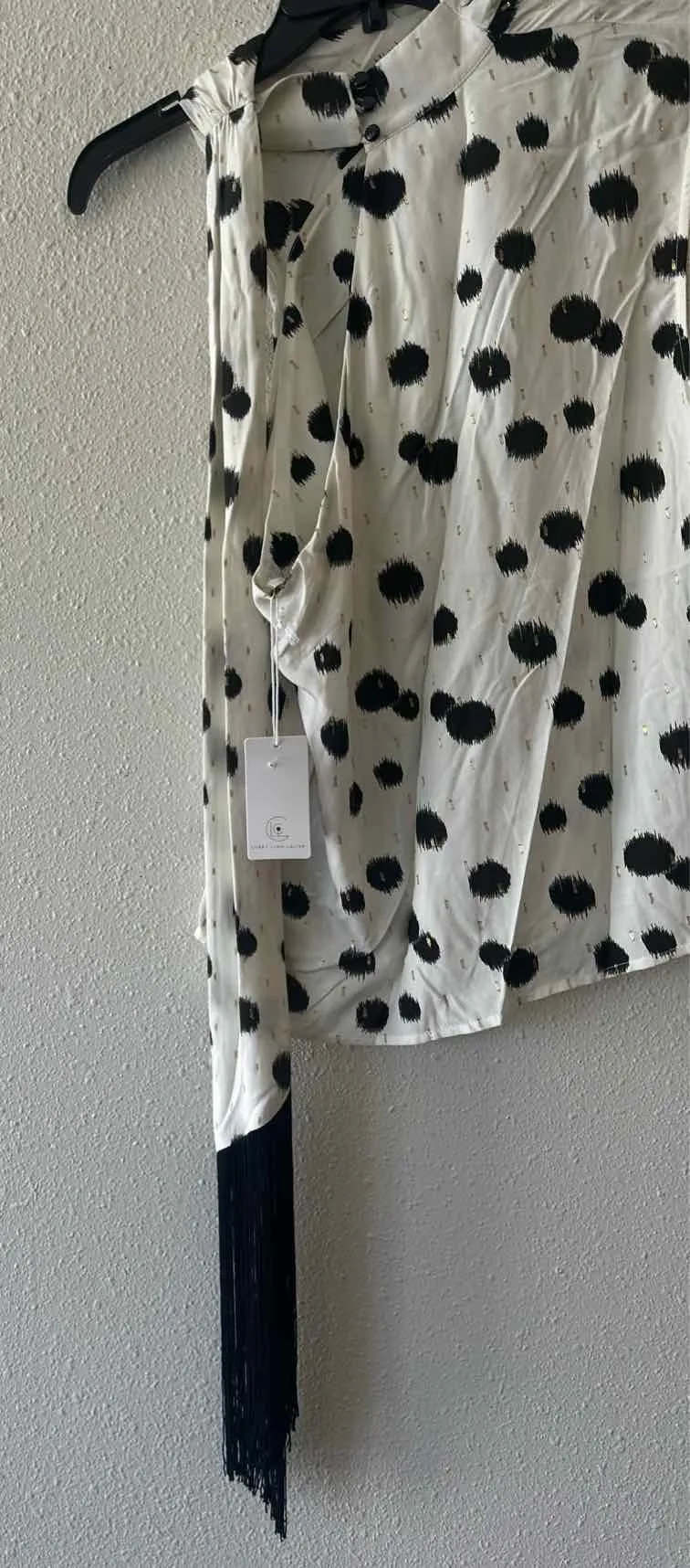 Corey Lynn Calter White Multi Size M Lourdes Shirt