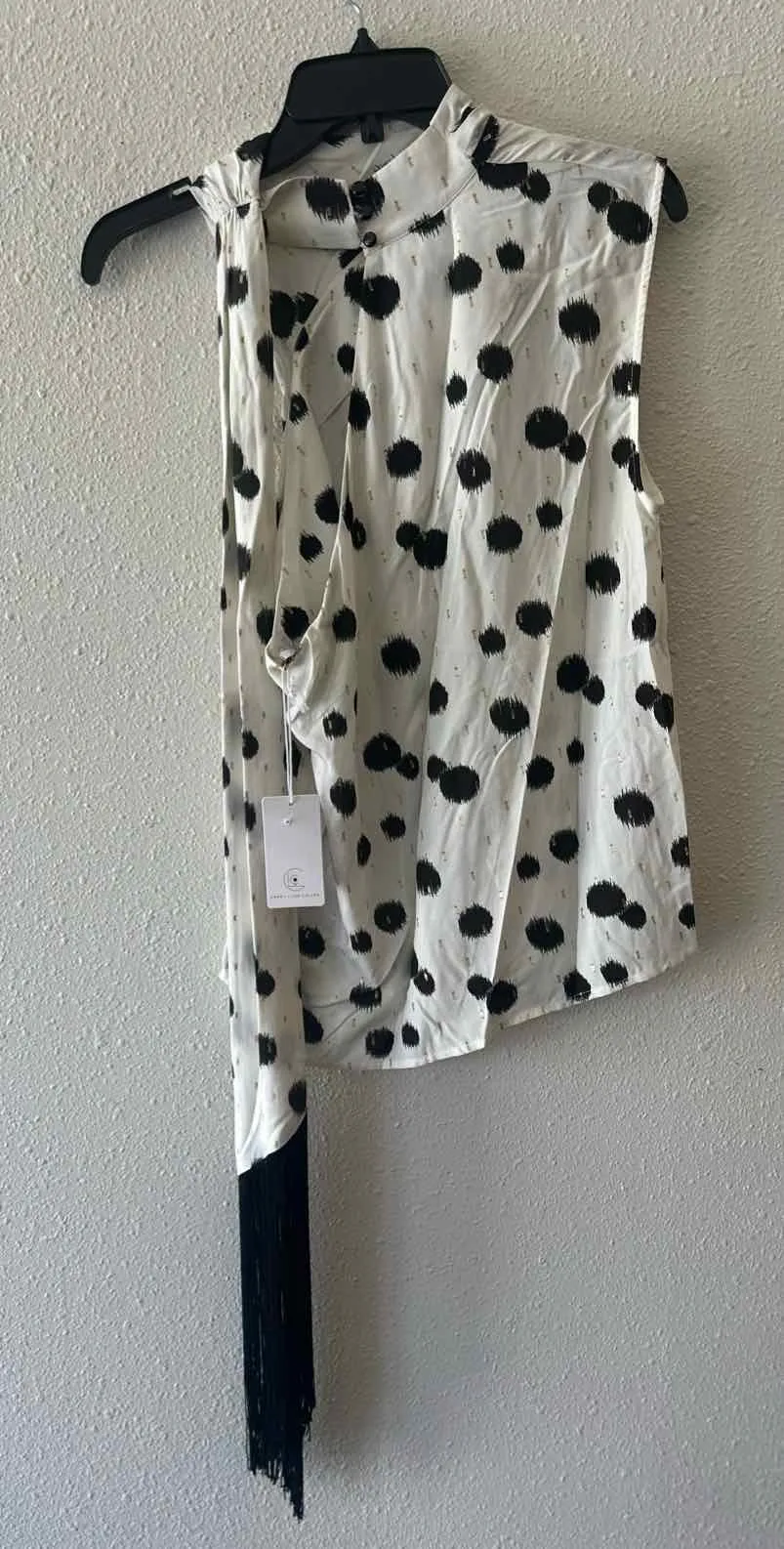 Corey Lynn Calter White Multi Size M Lourdes Shirt