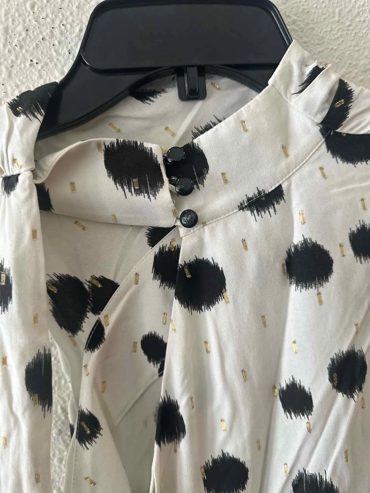 Corey Lynn Calter White Multi Size M Lourdes Shirt