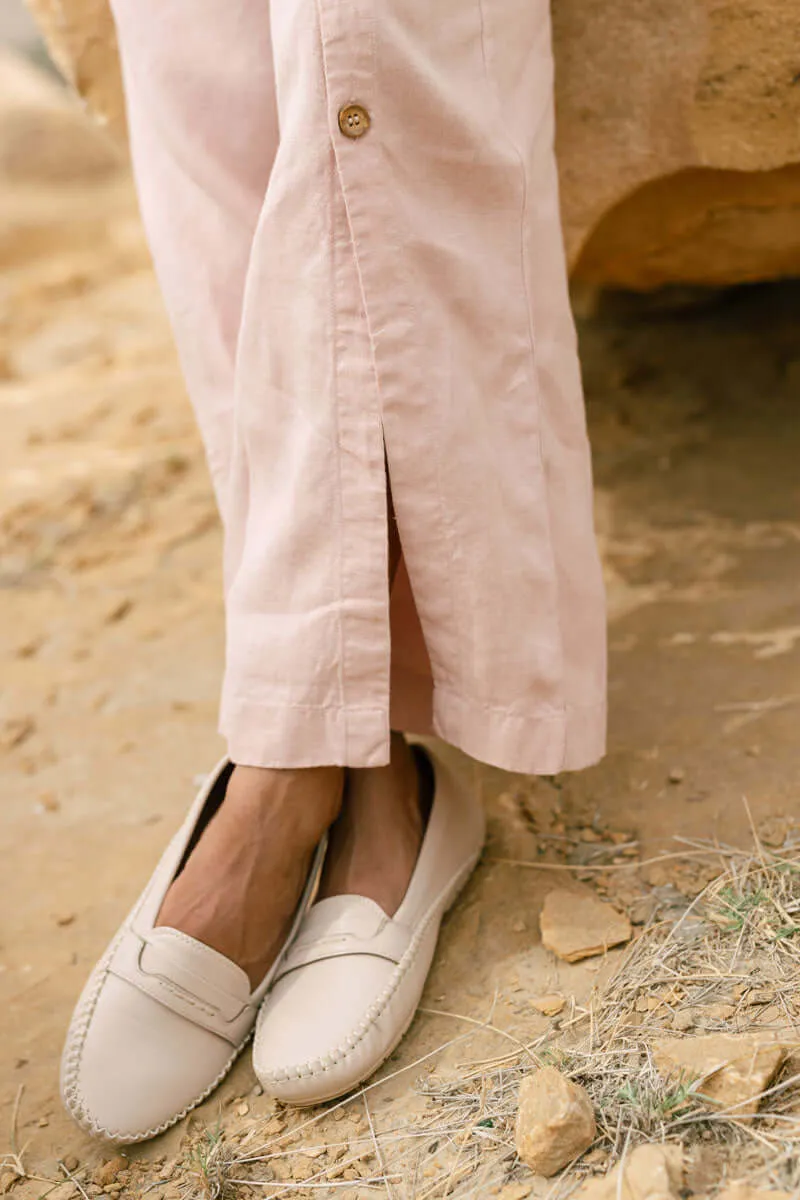 Crop top with slit trouser
