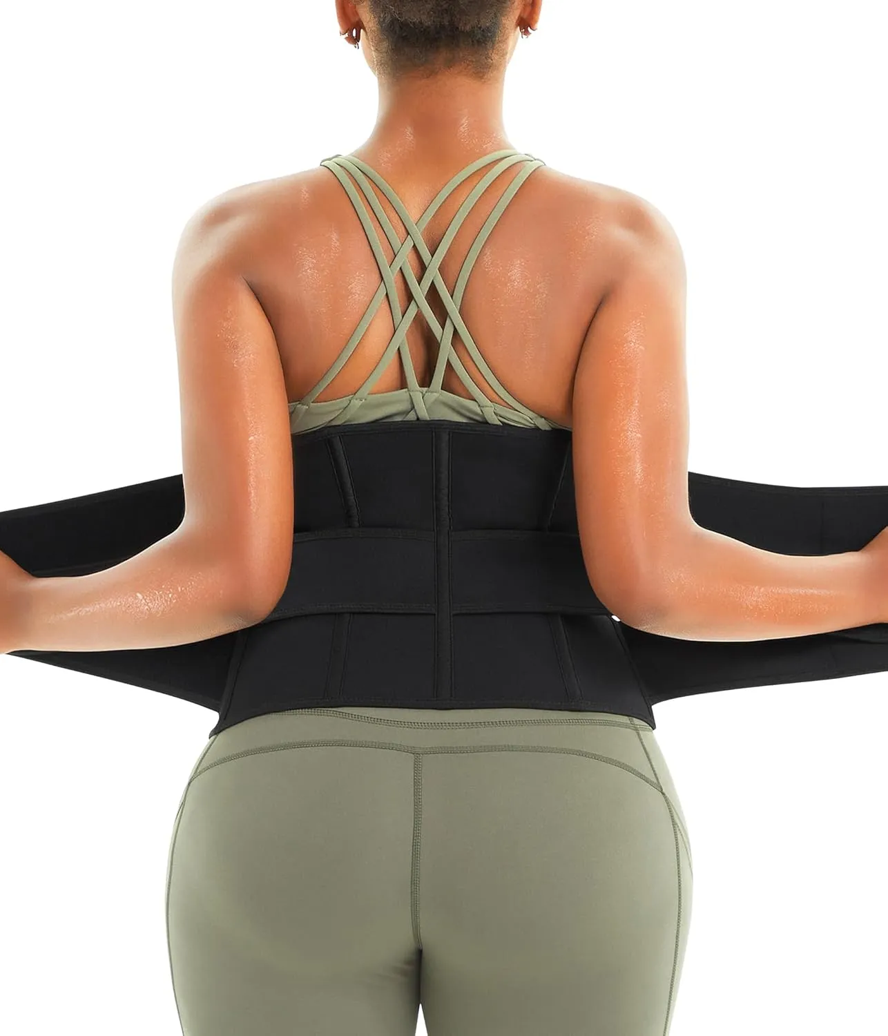 Eleady Waist Trainer Trimmer Belt for Women Corset Slimming Body Shaper Cincher Sauna Sweat Band Workout Sport Girdles