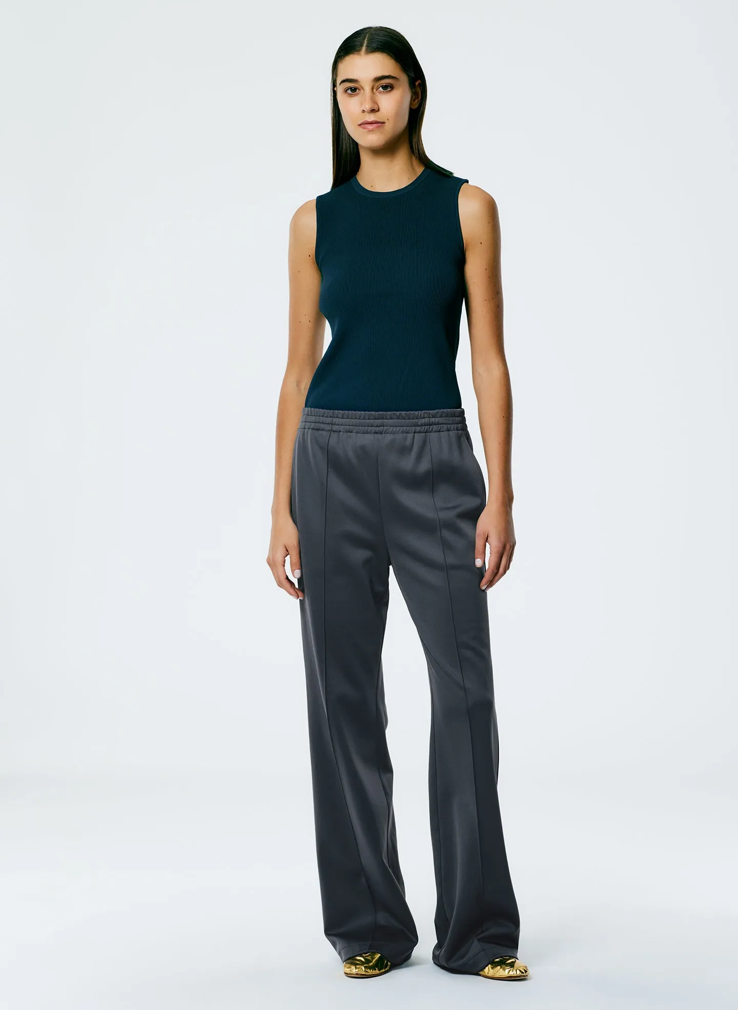 Giselle Stretch Sweater Circle Openback Tank