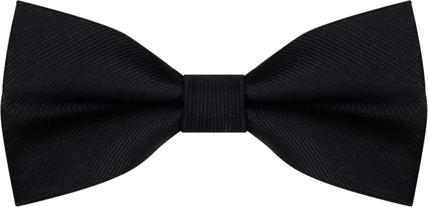GUSLESON Suspenders & Bowtie Set Men's Elastic Band Suspenders   Bowtie for Wedding, Formal Events