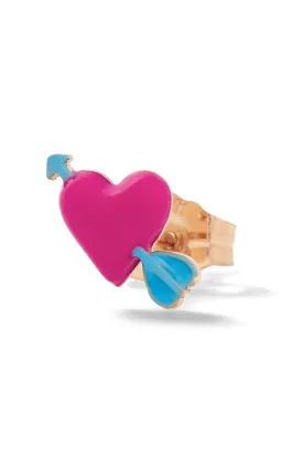 Heart with Arrow Stud