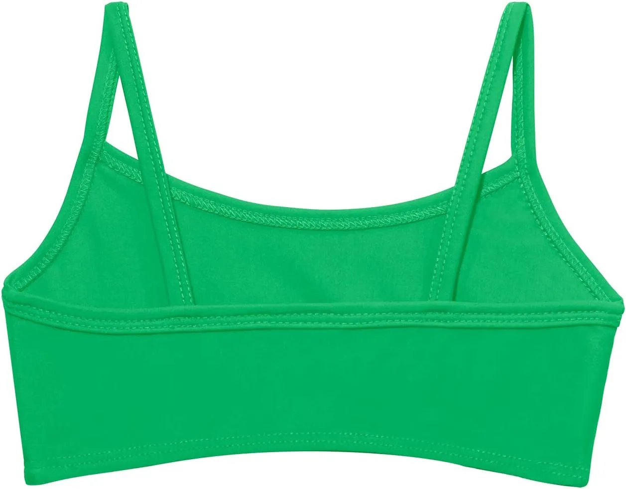 Made in USA Girls Flounce Bikini Top UPF50  Sun Protection Toddler Bathing Suit Rash Guard for Beach Pool Swimwear