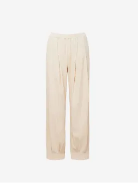 Mallory Women's Organic Cotton Needle Cord Trousers | Winter White