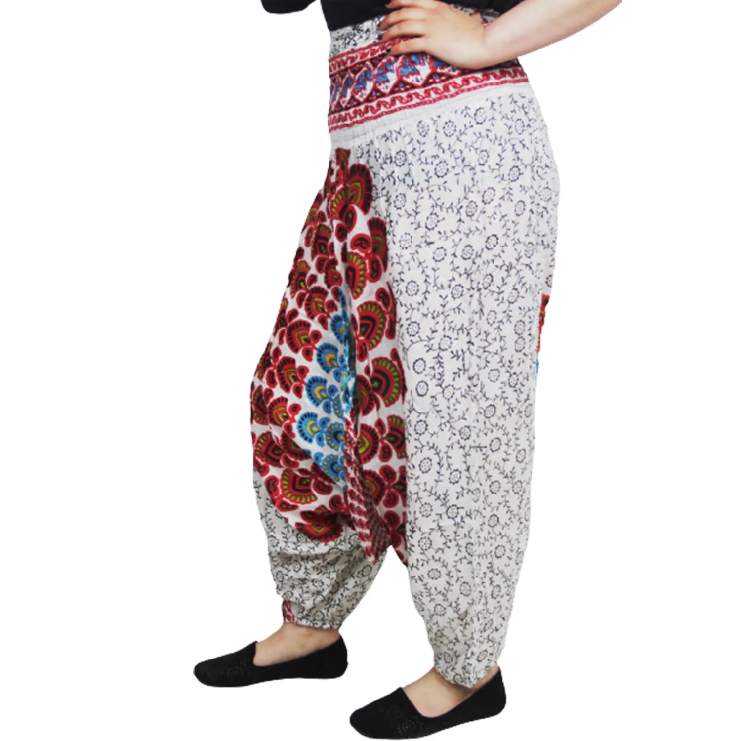 Mandala Patterned Baggy Harem Trousers