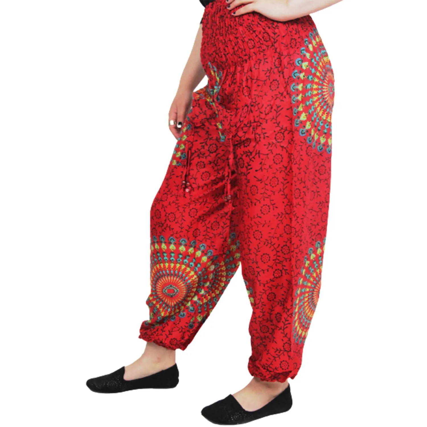 Mandala Patterned Baggy Harem Trousers