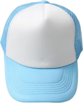 Men Women Foam Trucker Hat Mesh Cap Solid Colors Lightweight with Adjustable Snapback Collection