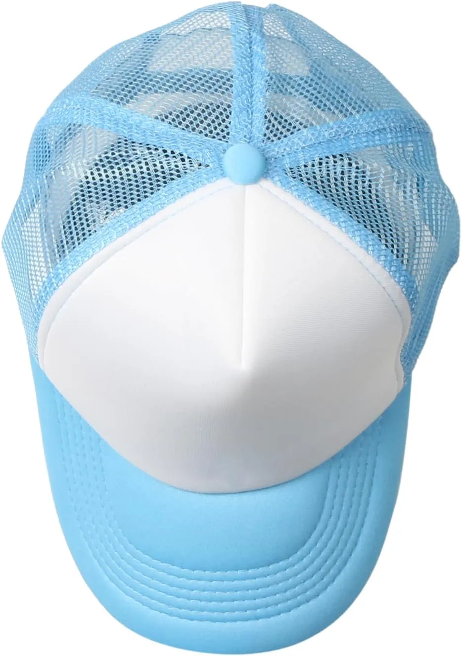 Men Women Foam Trucker Hat Mesh Cap Solid Colors Lightweight with Adjustable Snapback Collection