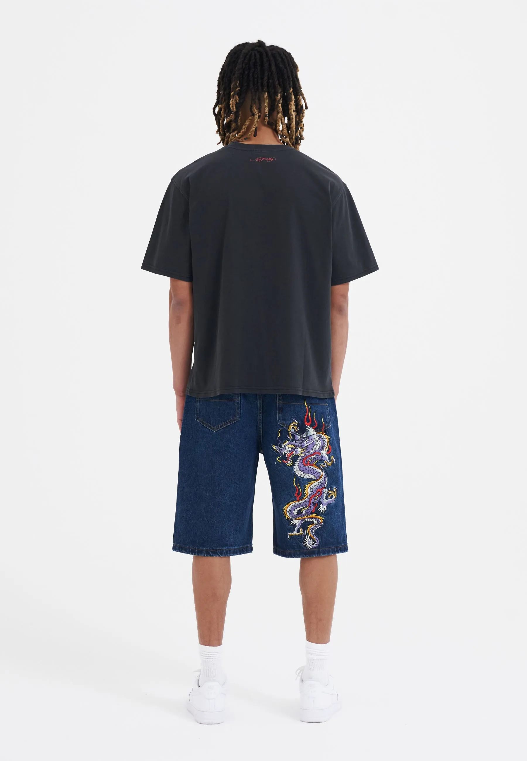 Mens La-Tiger-Vintage Tshirt - Black