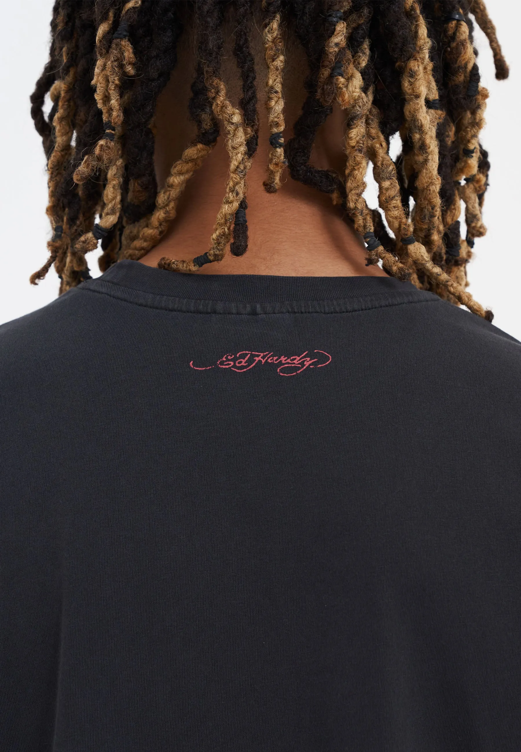 Mens La-Tiger-Vintage Tshirt - Black