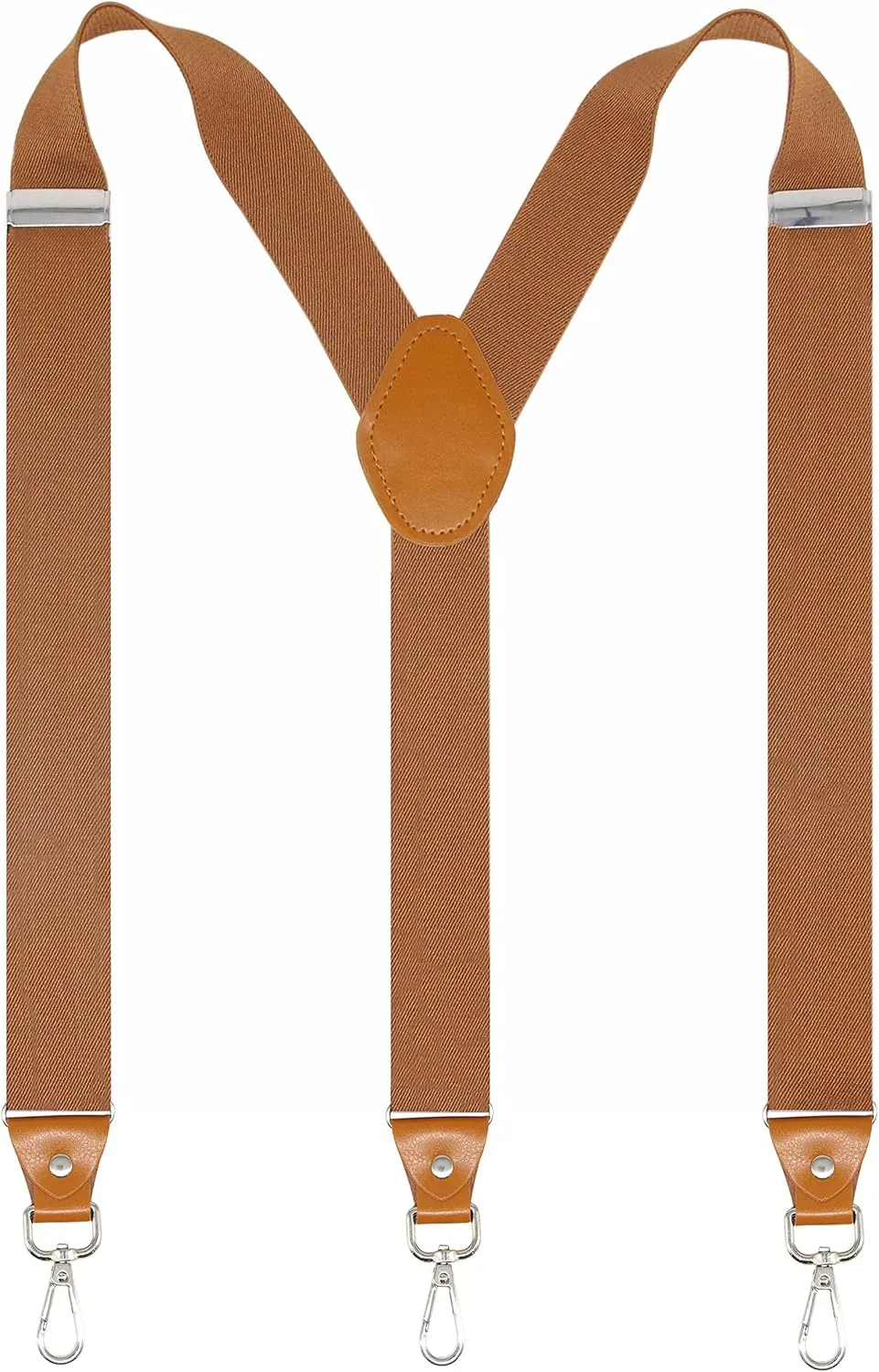 Mens Suspenders with 3 Swivel Hooks Belt Loops 1.4 Inch Wide Heavy Duty Adjustable Braces