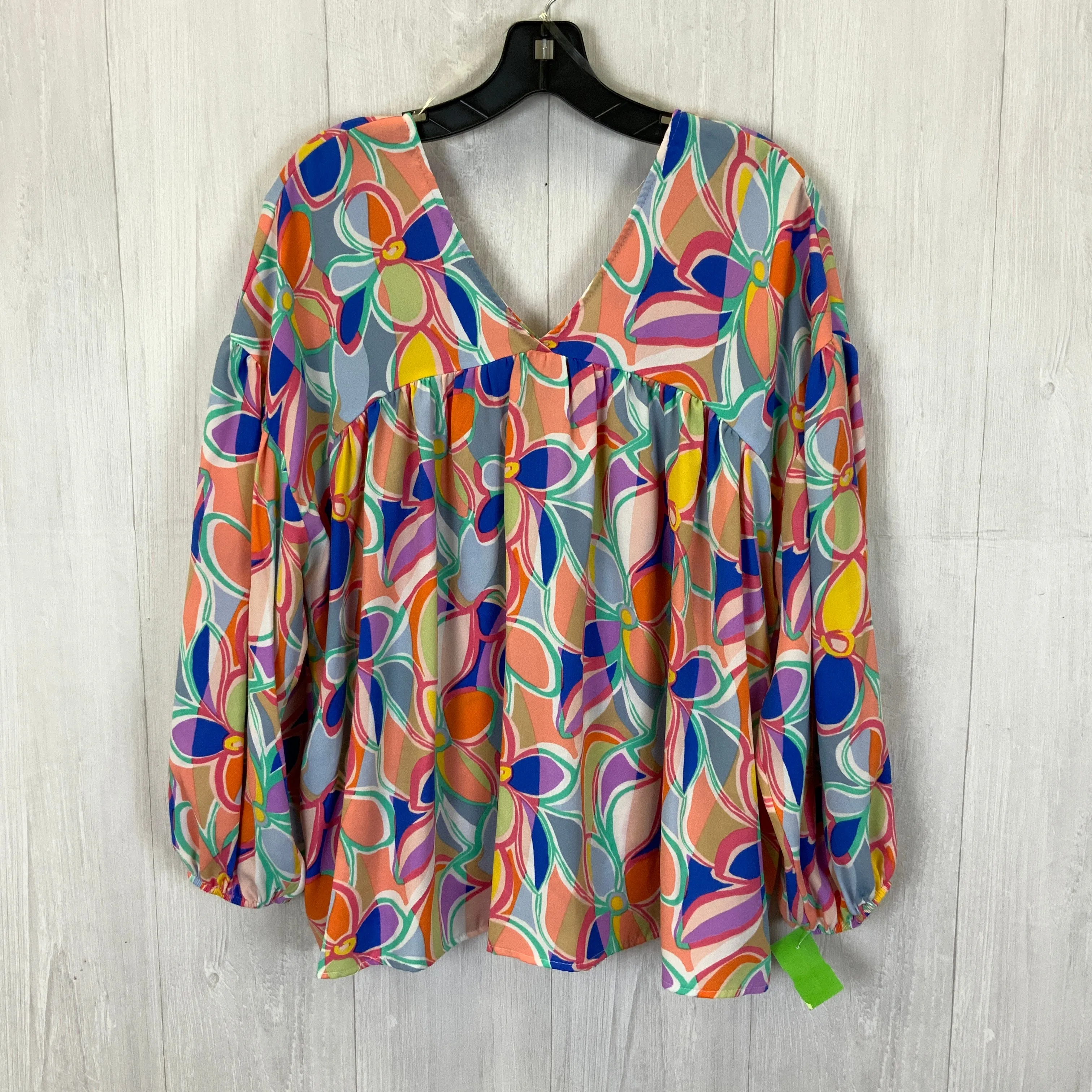 Multi-colored Top 3/4 Sleeve First Love, Size M