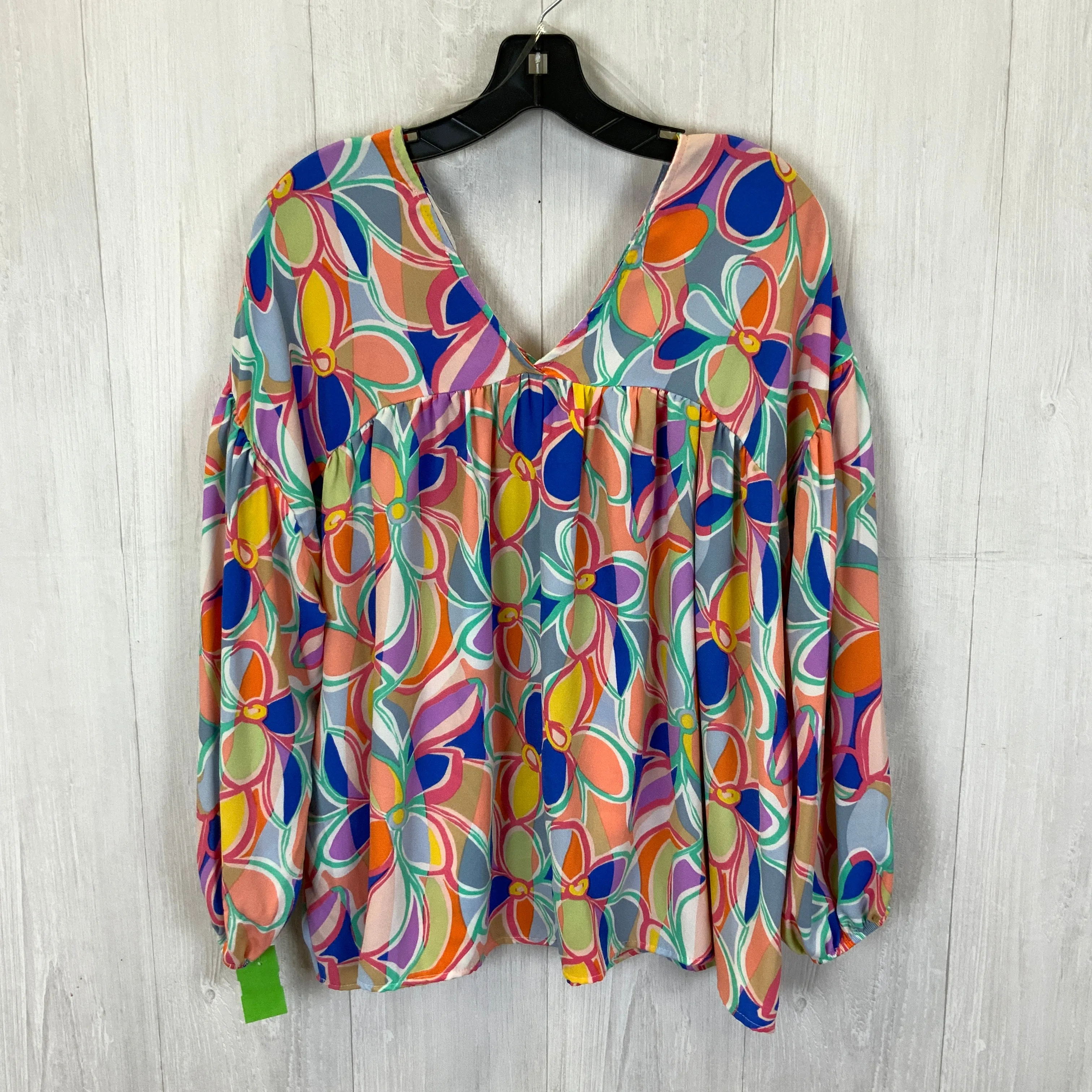 Multi-colored Top 3/4 Sleeve First Love, Size M