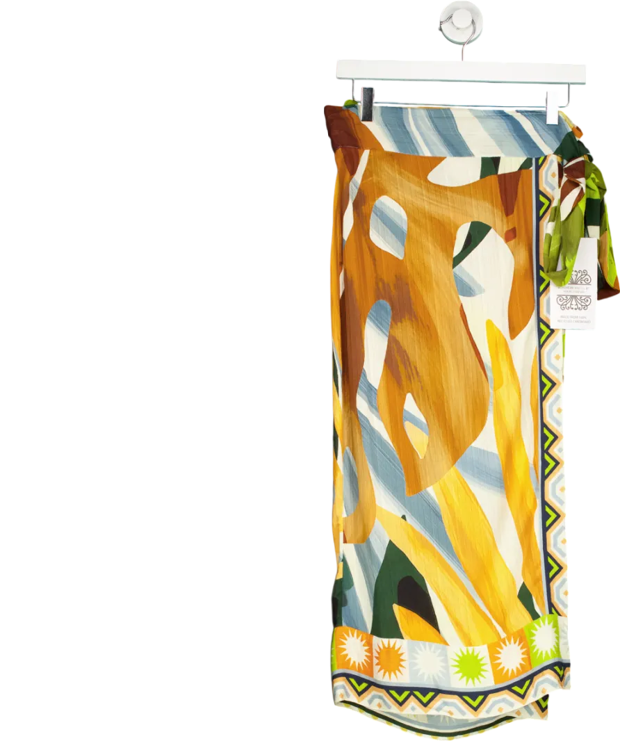 Never Fully Dressed Multicoloured Palm Leaf Jaspre Skirt UK 10