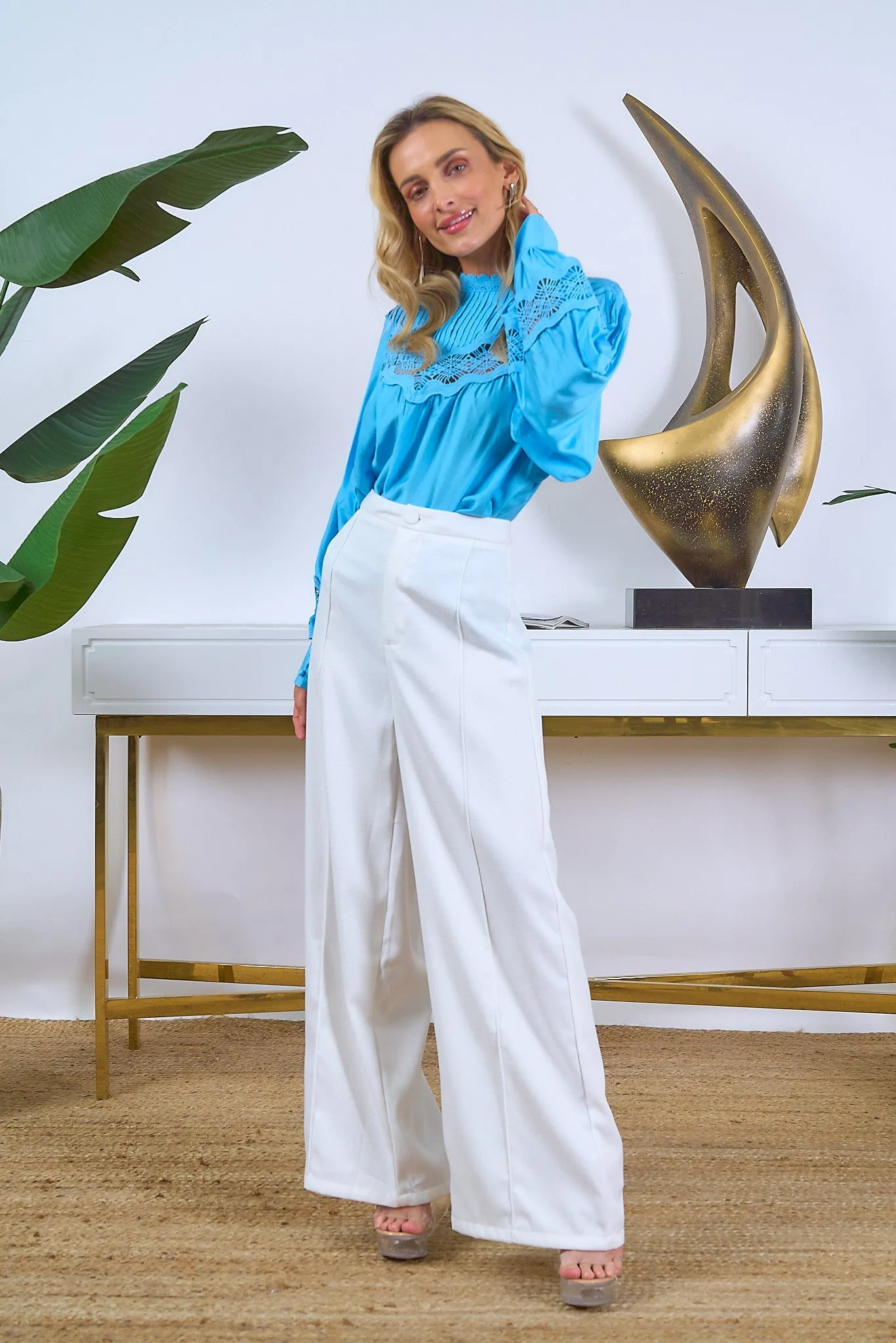Ocean Lace Dressy Top