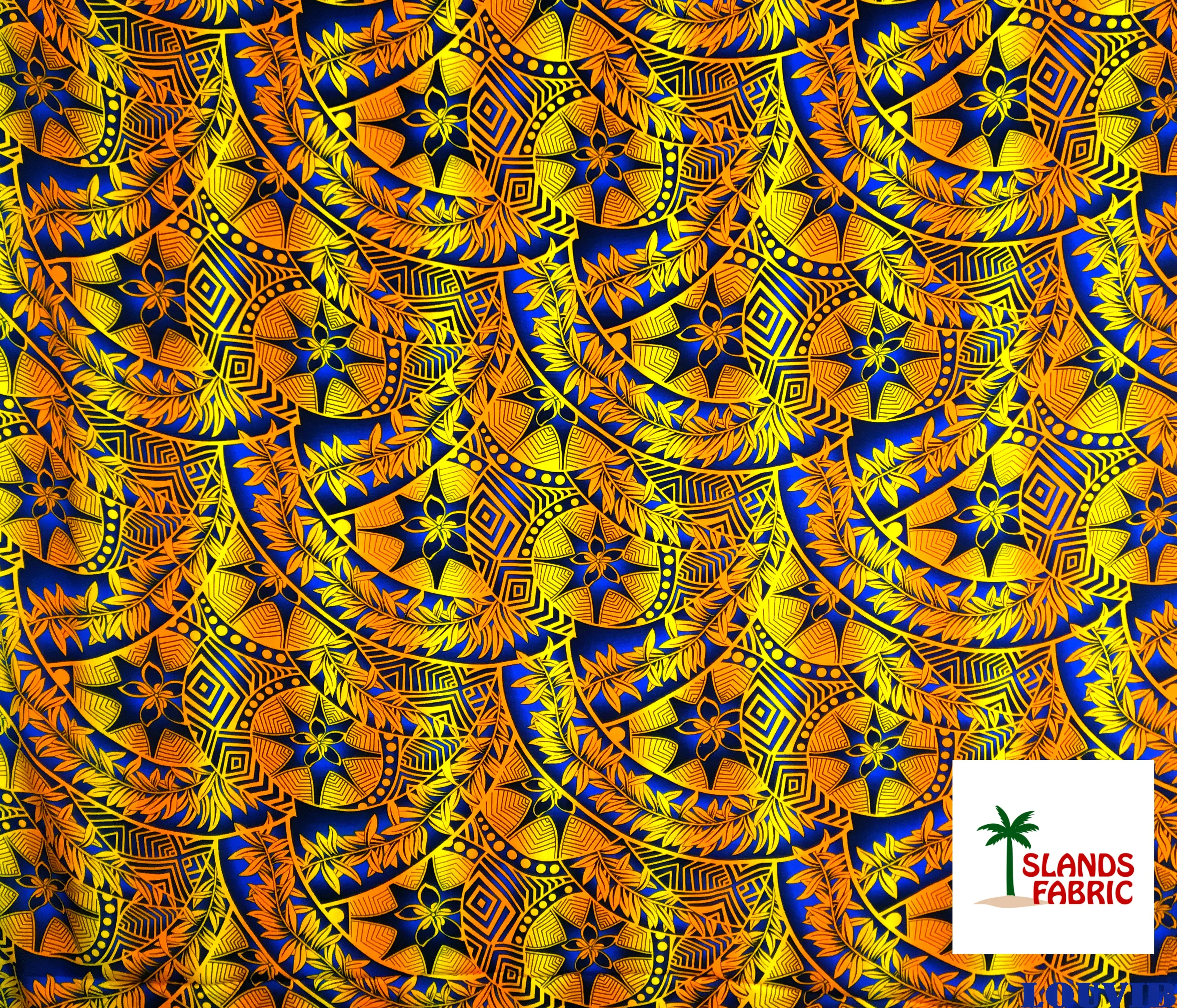 Plumeria Star Design Fabric | Rayon