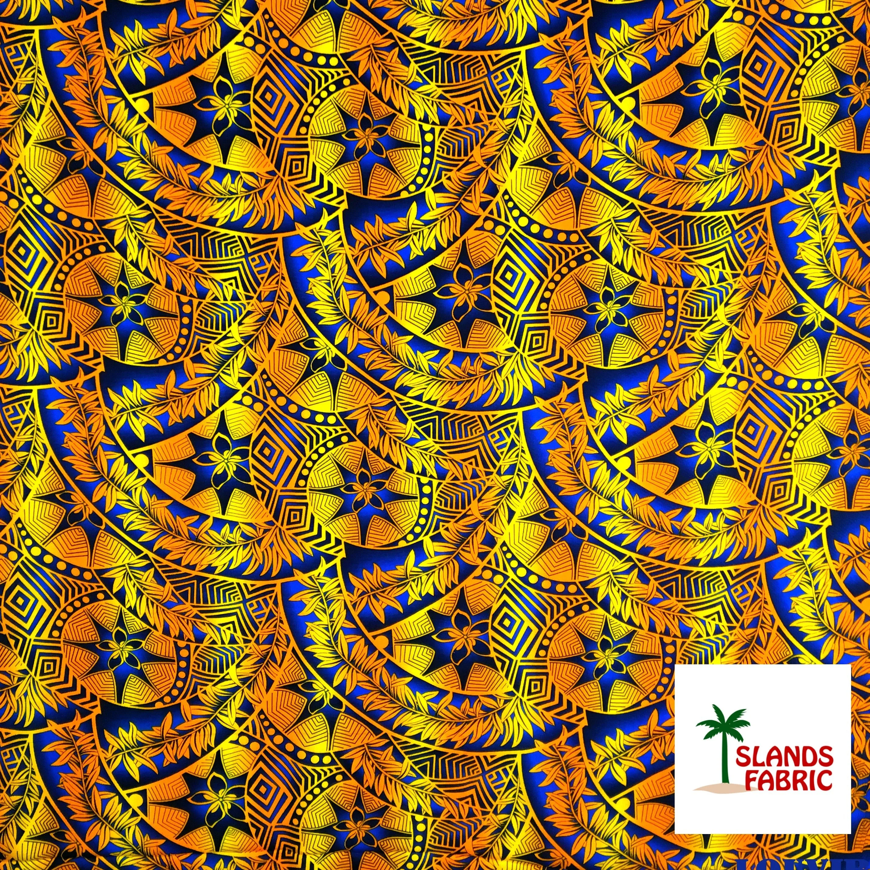 Plumeria Star Design Fabric | Rayon