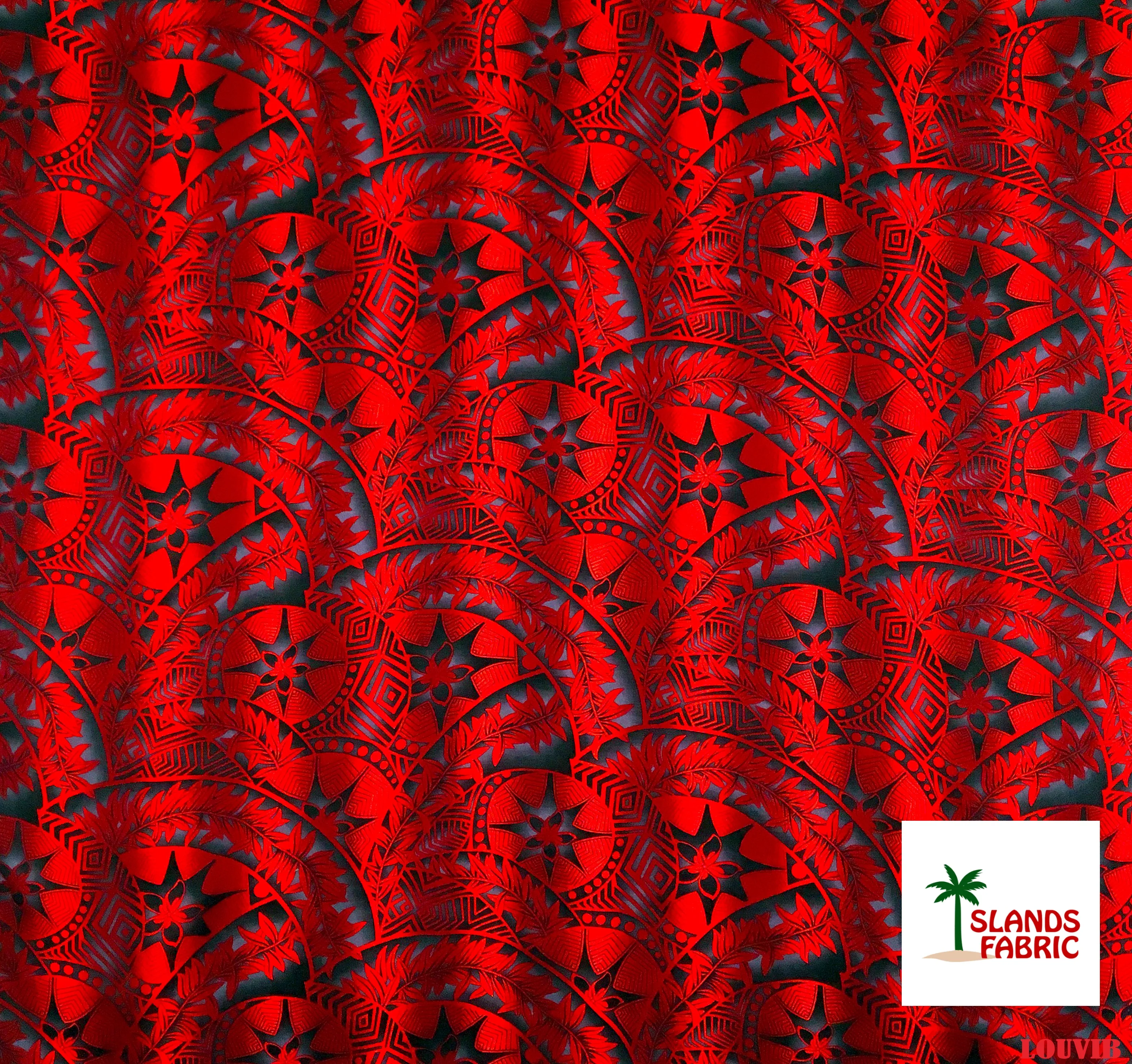 Plumeria Star Design Fabric | Rayon