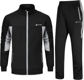 Rdruko Men's Tracksuit Sweatsuits 2 Piece Set Athletic Jogging Gym Activewear Sweat Track Suits Sets