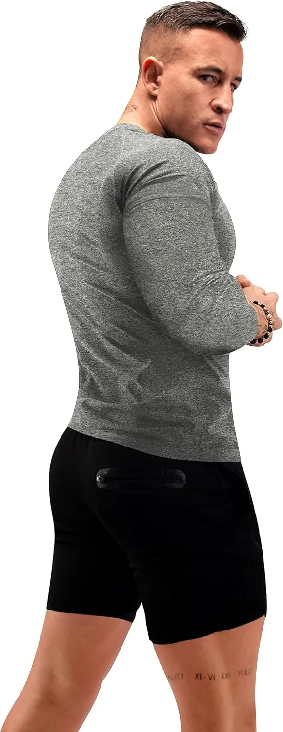 Sauna Shirt for Men Sweat Suit Compression T-Shirt Weight Loss Body Shaper Shirts for Workout Sports