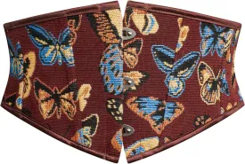 Scarlet Darkness Renaissance Corset Belt for Women Lace Up Floral Wide Waist Belt for Dresses