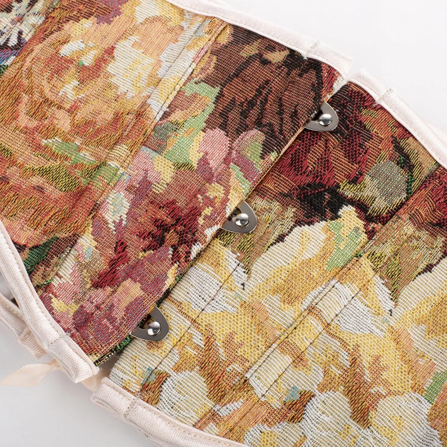 Scarlet Darkness Renaissance Corset Belt for Women Lace Up Floral Wide Waist Belt for Dresses