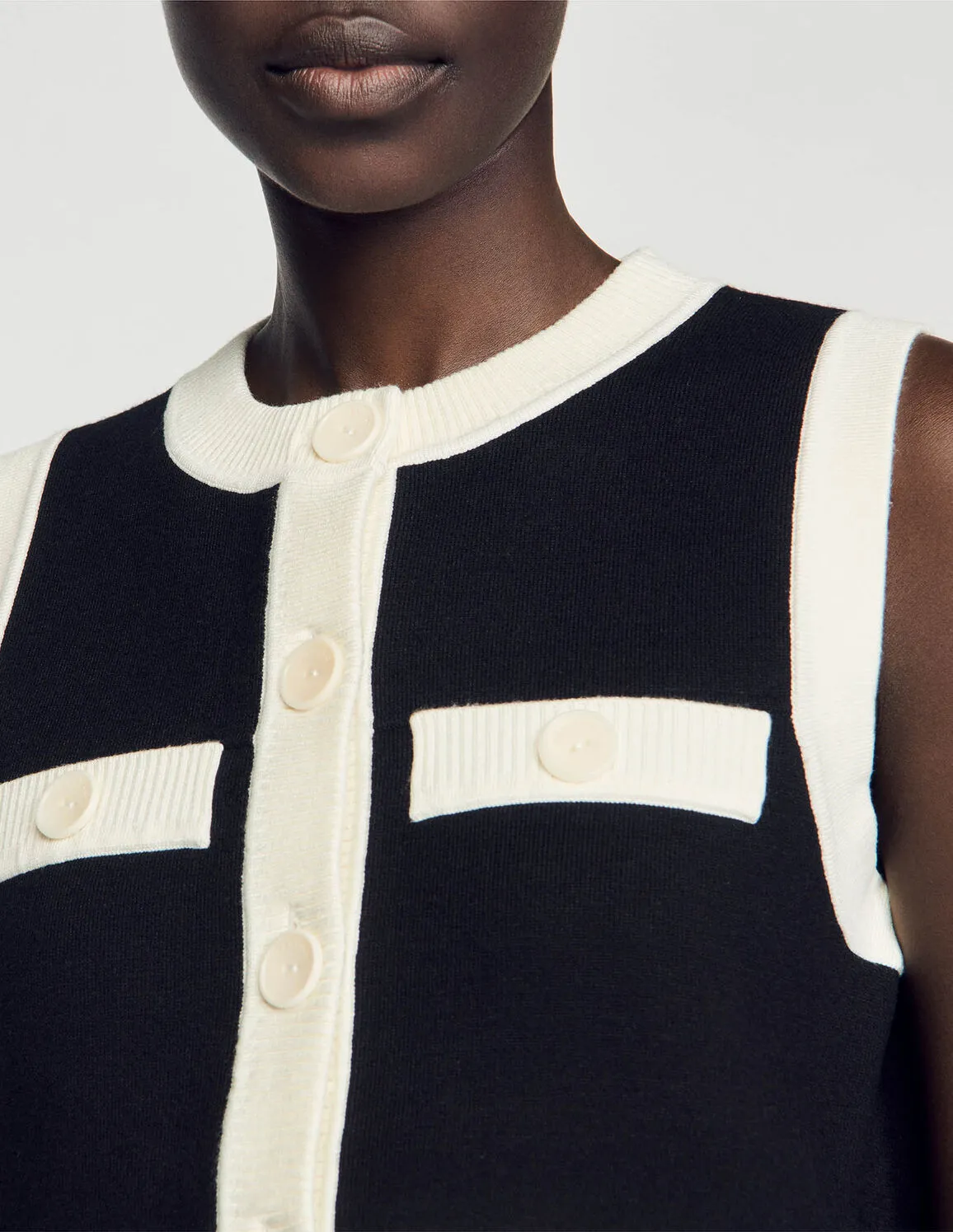 Sleeveless Cardigan