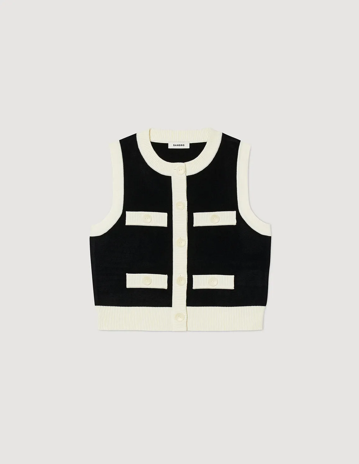Sleeveless Cardigan