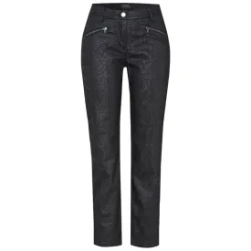 TONI Perfect Shape Skinny Zip Jeans Black