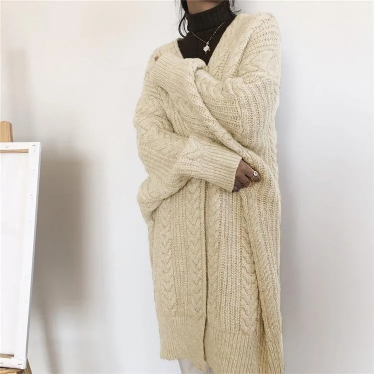 Vintage Fashion Knitting Loose Cardigans