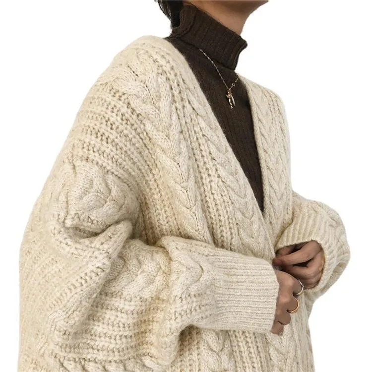 Vintage Fashion Knitting Loose Cardigans