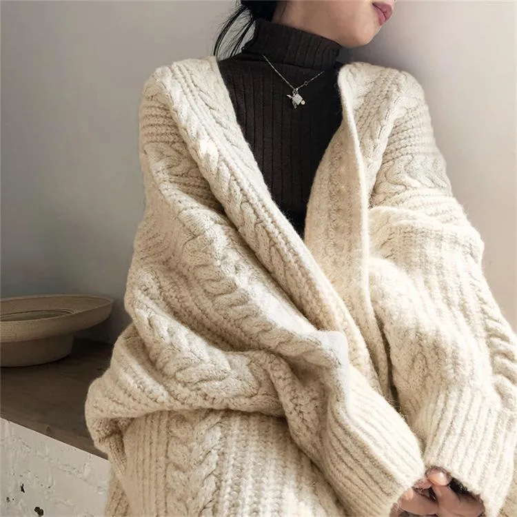 Vintage Fashion Knitting Loose Cardigans